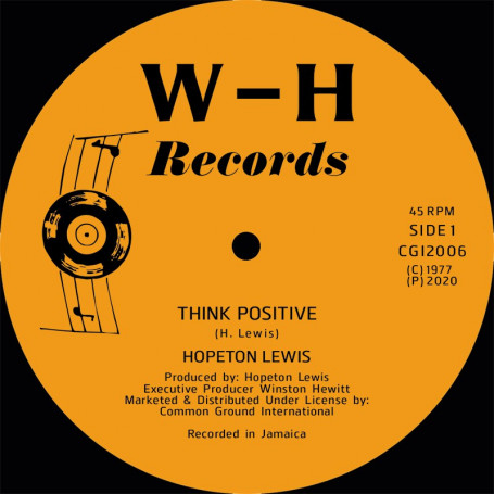 (12") HOPETON LEWIS - THINK POSITIVE / STORY BOOK CHILDREN