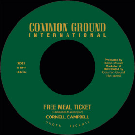 (7") CORNELL CAMPBELL - FREE MEAL TICKET / PRINCE HAMMER - BIBLE
