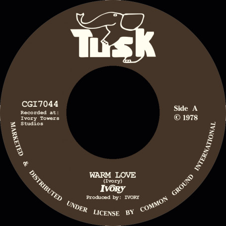 (7") IVORY - WARM LOVE / ONE ARM BANDIT