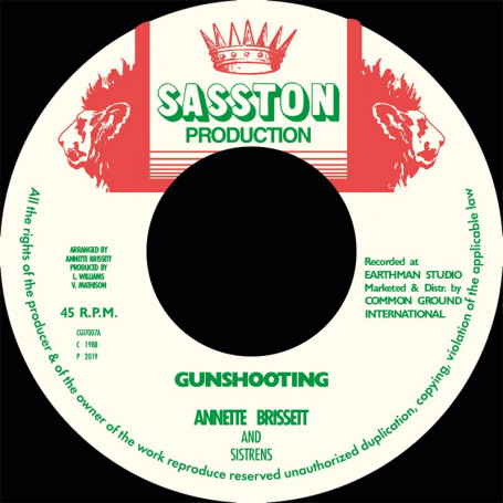 (7") ANNETTE BRISSETT & SISTRENS - GUNSHOOTING / VERSION