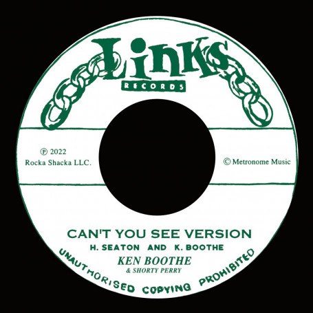 (7") KEN BOOTHE & SHORTY PERRY - CAN'T YOU SEE VERSION / THE GAYLADS - AREN'T YOU THE GUY