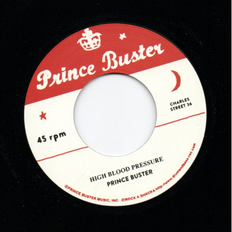(7") PRINCE BUSTER - HIGH BLOOD PRESSURE / DERRICK & PATSY - RAINDROPS FALLING