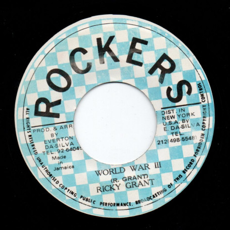(7") RICKY GRANT - WORLD WAR III / ROCKERS ALL STARS - BABYLON FALL DUB