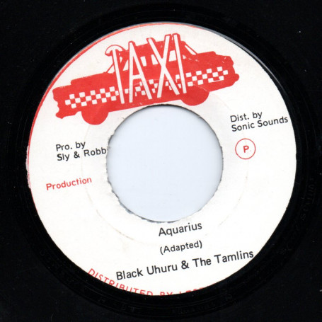 (7") BLACK UHURU & THE TAMLINS - AQUARIUS / THE REVOLUTIONARIES - VERSION