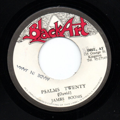 (7") JAMES BOOMS - PSALMS TWENTY / UPSETTER - PROVERBS OF DUB