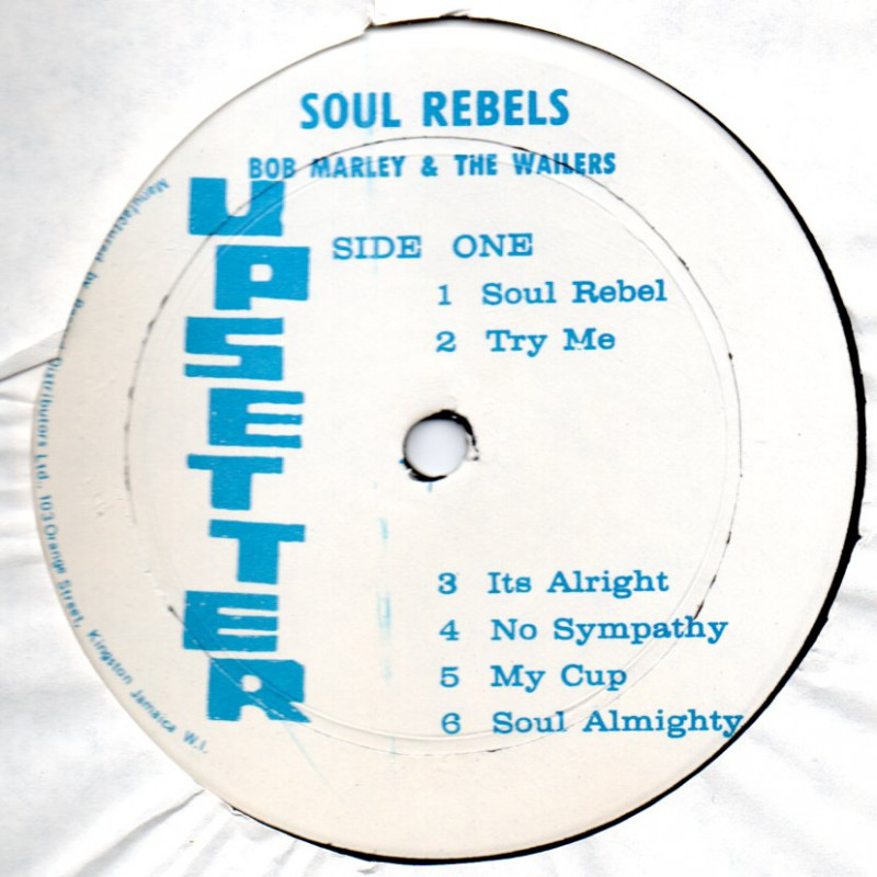 LP) BOB MARLEY & THE WAILERS - SOUL REBELS