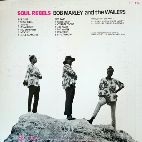 LP) BOB MARLEY & THE WAILERS - SOUL REBELS