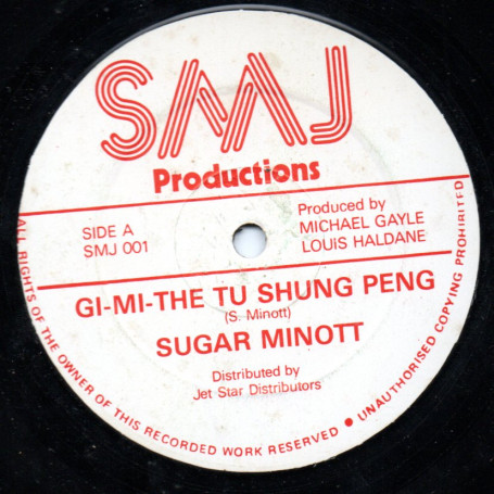 (12") SUGAR MINOTT - GI MI THE TU SHUNG PENG / TU SHUNG PENG VERSION