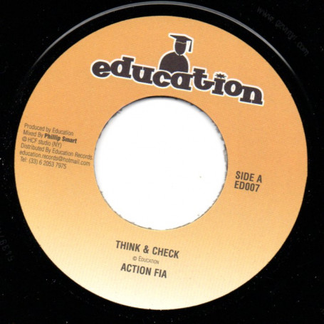 (7") ACTION FIA - THINK & CHECK / ROOTS RADICS & SCULLY - CUSS CUSS