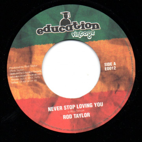 (7") ROD TAYLOR - NEVER STOP LOVING YOU / NEVER STOP DUB