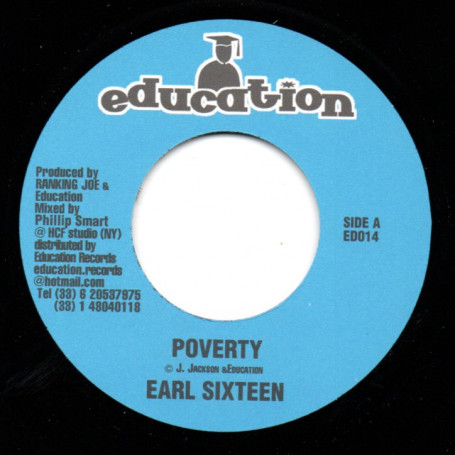 (7") EARL SIXTEEN - POVERTY / THE ROOTS RADICS & DEAN FRAZER - HEAVENLESS RIDDIM