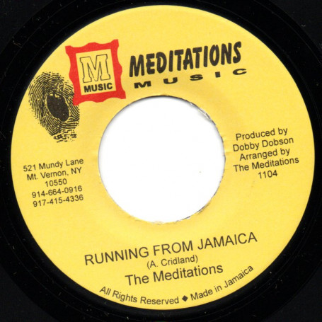 (7") THE MEDITATIONS - RUNNING FROM JAMAICA / VERSION