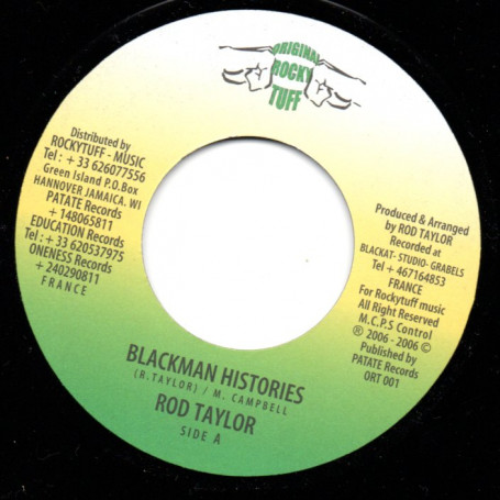 (7") ROD TAYLOR - BLACKMAN HISTORIES / BLACKMAN DUB