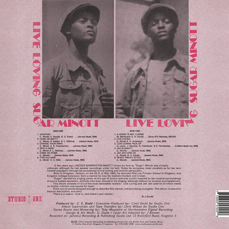 Live Loving / Sugar Minott オリジナル盤 スタワン LP) SUGAR MINOTT - LIVE LOVING