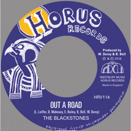 (7") THE BLACKSTONES - OUT A ROAD / HORUS ALLSTARS - DUB