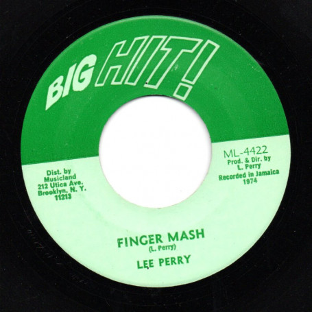 (7") LEE PERRY - FINGER MASH / DUB THE MUSIC