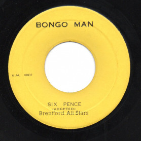 (7") BRENTFORD ALL STARS - SIX PENCE / STUDIO ONE BAND - 9 PENCE