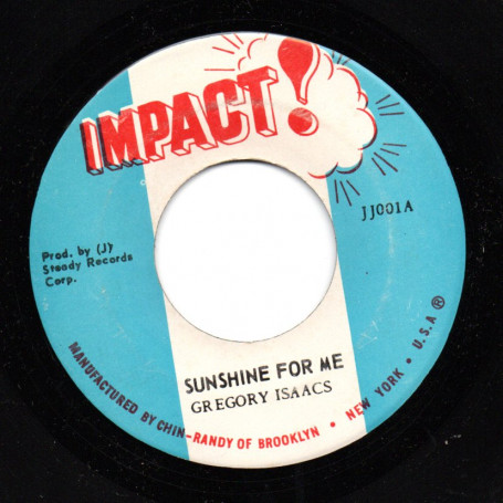 (7") GREGORY ISAACS - SUNSHINE FOR ME / VERSION INSTRUMENTAL