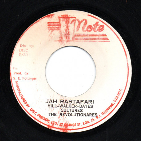 (7") CULTURE - JAH RASTAFARI / THE REVOLUTIONARIES - JAH VERSION