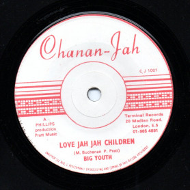 (7") BIG YOUTH - LOVE JAH JAH CHILDREN / VERSION