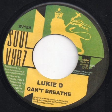 (7") LUKIE D - CAN'T BREATHE / LYRICSON - MARYJOY