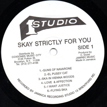 (LP) VARIOUS ARTISTS - SKA STRICTLY FOR YOU