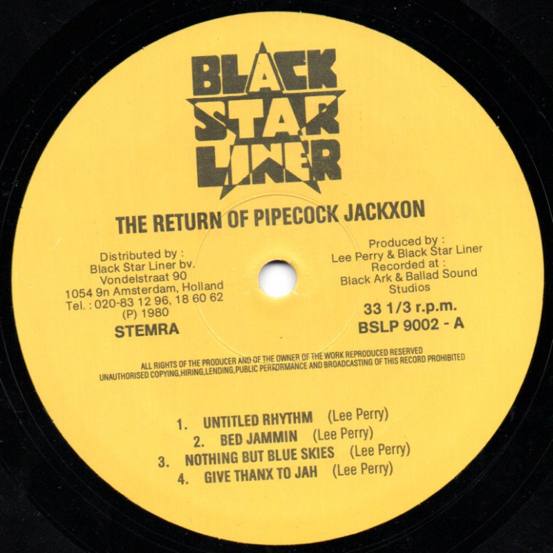 LP) LEE SCRATCH PERRY - THE RETURN OF PIPECOCK JACKXON