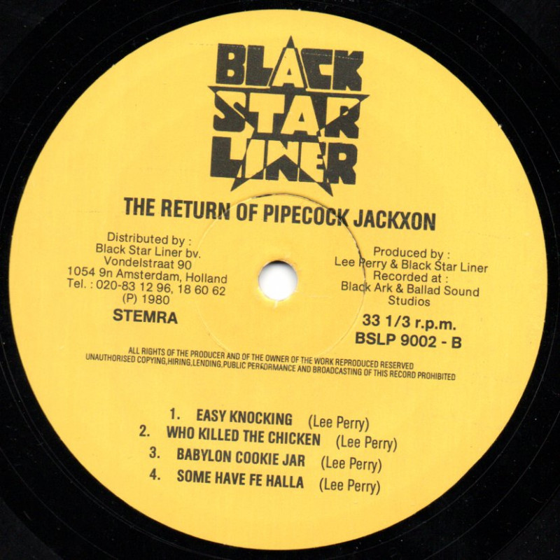 LP) LEE SCRATCH PERRY - THE RETURN OF PIPECOCK JACKXON