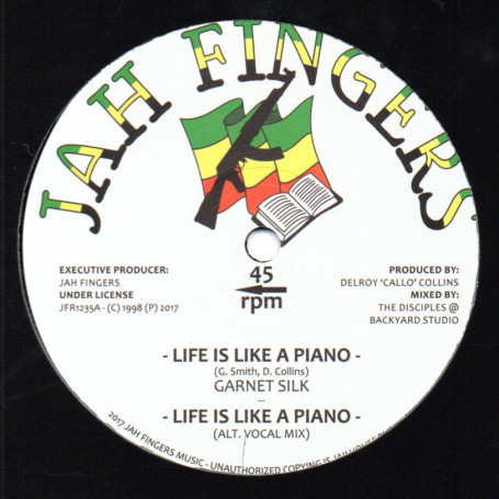 (12") GARNET SILK - LIFE IS LIKE A PIANO / DUB