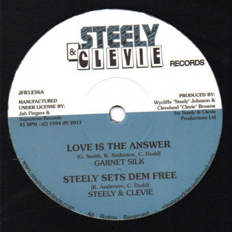 (12") GARNET SILK - LOVE IS THE ANSWER / A MAN IN LOVE