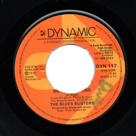 (7") THE BLUES BUSTERS - SWEETEST THING / KEEP ON DOING IT