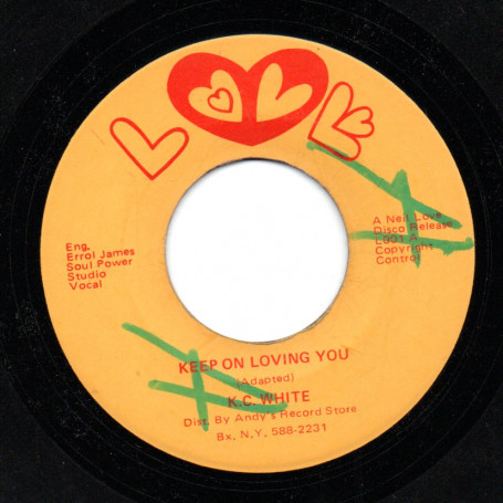 (7") K.C WHITE - KEEP ON LOVING YOU / KC ALLSTARS - KEEP ON LOVING YOU