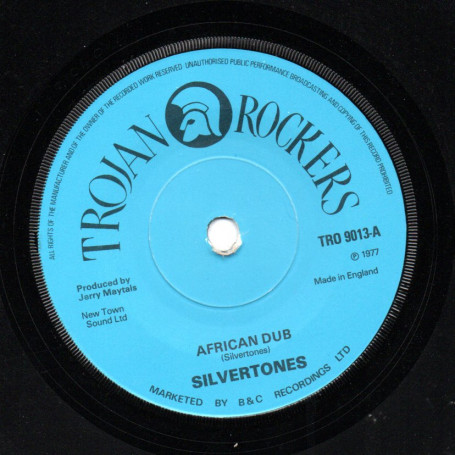 (7") THE SILVERTONES - AFRICAN DUB / VERSION