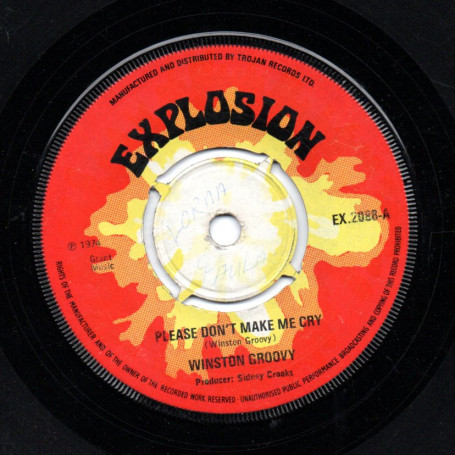 (7") WINSTON GROOVY - PLEASE DON'T MAKE ME CRY / SO EASY