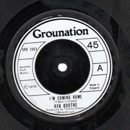 (7") KEN BOOTHE - I'M COMING HOME / THE ROCKERS - VERSION