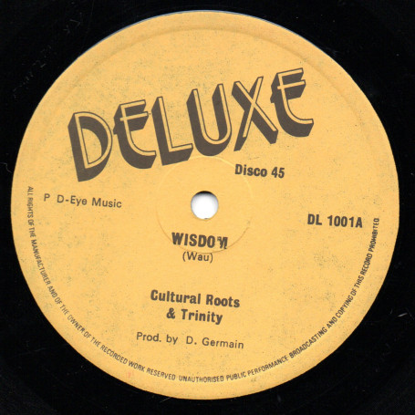 (12") CULTURAL ROOTS & TRINITY - WISDOM / EASY LIVING