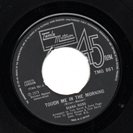 (7") DIANA ROSS - TOUCH ME IN THE MORNING / BABY IT'S LOVE