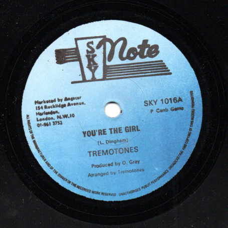 (7") TREMOTONES - YOU'RE THE GIRL / A GIRL IN DUB VERSION