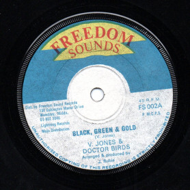 (7") VIVIAN JONES & DOCTOR BIRDS - BLACK, GREEN & GOLD / VERSION