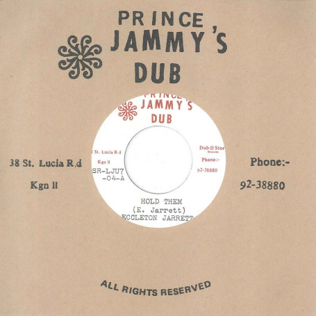 (7") ECCLETON JARRETT - HOLD THEM / PRINCE JAMMY - DUB VERSION