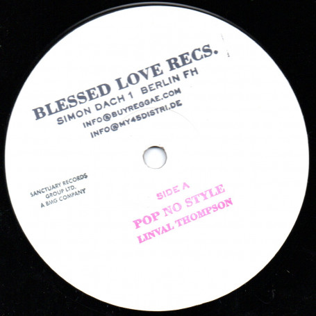 (12") LINVAL THOMPSON - POP NO STYLE / SCIENTIST & ROOTS RADICS - SECOND HAND GIRL