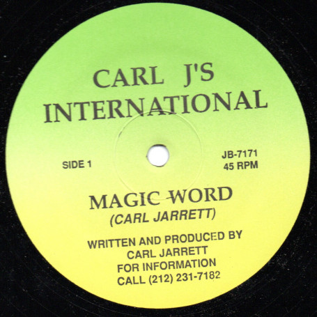 (12") CARL JARRETT - MAGIC WORD / VERSION