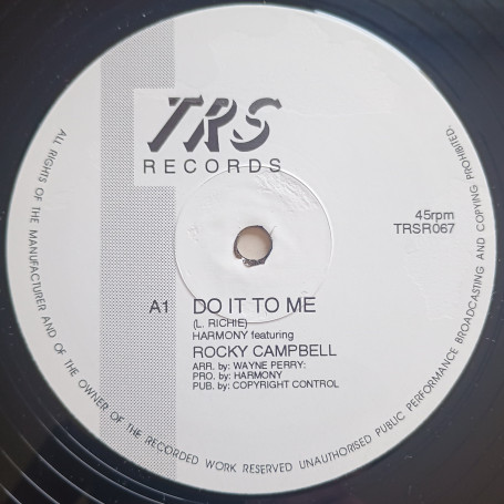 (12") ROCKIE CAMPBELL - DO IT TO ME / BABY I WANT YOU