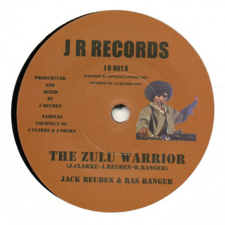 (7") JACK REUBEN & JAH RANGER - THE ZULU WARRIOR / JR RIDDIM SECTION - BABYLON DUB