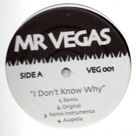 (12") MR VEGAS - I DON'T KNOW WHY / LUNEY TUNES REGGAETON MIXES