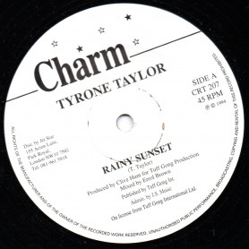 (12") TYRONE TAYLOR - RAINY SUNSET / STRAIGHT MIX / RAINY DUB