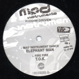 (12") ELEPHANT MAN - MAD INSTRUMENT DANCE / T.O.K - FIRE FIRE / CAPLETON - FIRE TIME / ASSASSIN - WE HAVE GAL LONG TIME