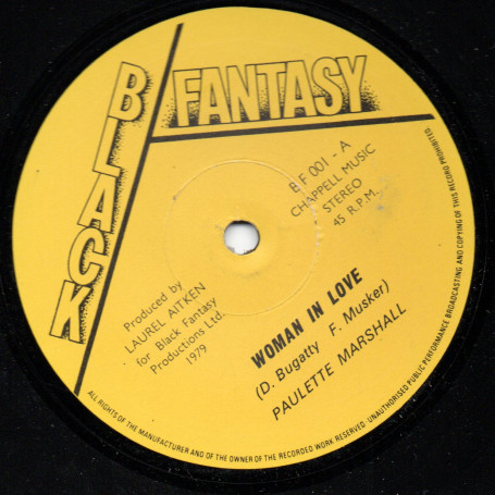 (12") PAULETTE MARSHALL - WOMAN IN LOVE / WHY DID YOU LEAVE ME AND GO
