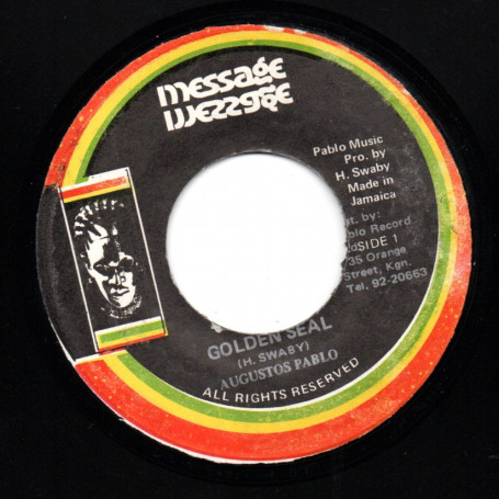 (7") AUGUSTUS PABLO - GOLDEN SEAL / PABLO & THE SOUL SYNDICATE BAND - MYRHH IN DUB