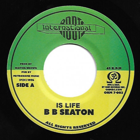 (7") BB SEATON - IS LIFE / DUB WID LIFE